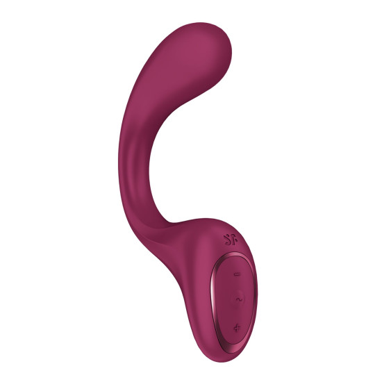 Вагінально-кліторальний вібратор з 2 моторами, винно-червоний Satisfyer G For Goddess 2 Wine Red