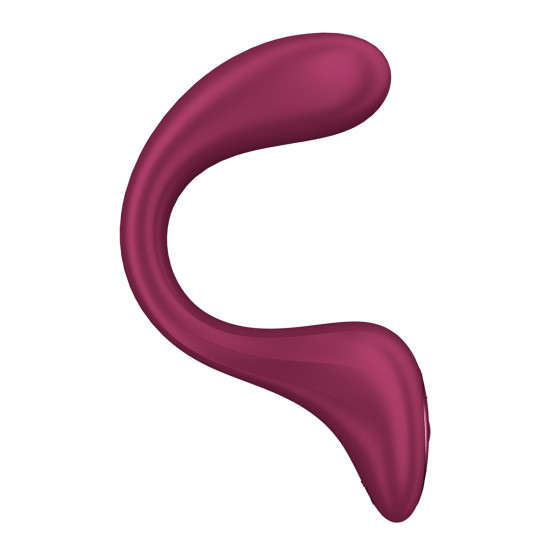 Вагінально-кліторальний вібратор з 2 моторами, винно-червоний Satisfyer G For Goddess 2 Wine Red
