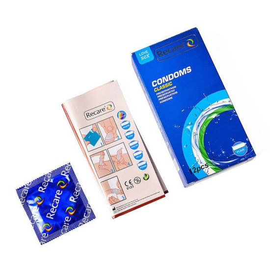 Классические презервативы, 12 шт Recare Classic Condoms