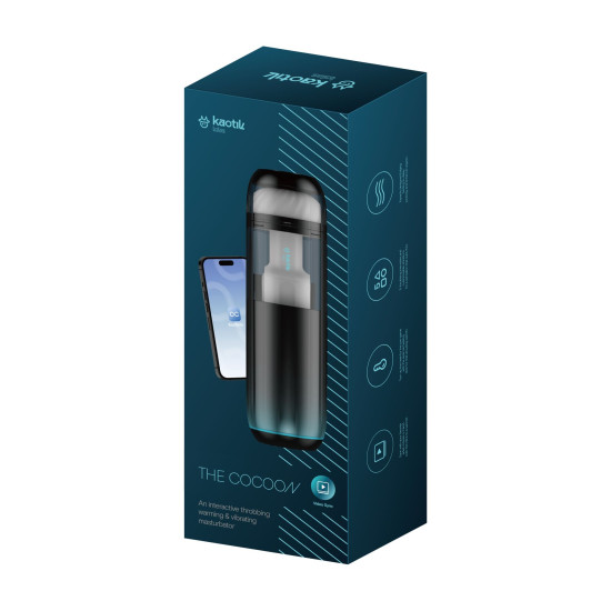 Смарт-мастурбатор, режим edging, пульсации, подогрев до 42 °C Kaotik Labs The Cocoon