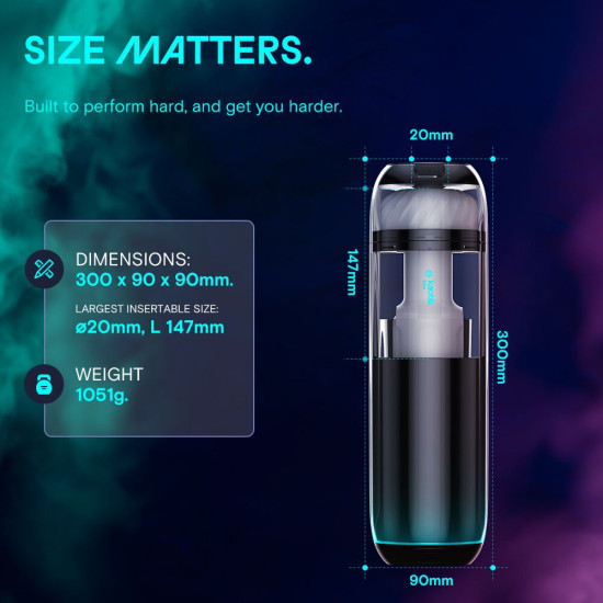 Смарт-мастурбатор, режим edging, пульсации, подогрев до 42 °C Kaotik Labs The Cocoon