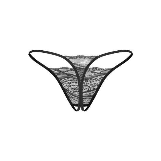 Набір трусиків із доступом Obsessive Bianca 2-pack crotchless thong S/M