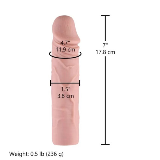 Силиконовый фаллоимитатор для секс-машин, система KlicLok, длина 17.8 см Hismith 7" Silicone Dildo