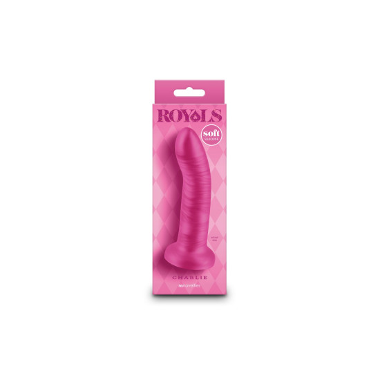 Ділдо, довжина 12.7 см, рожевий NS Novelties Royals - 5" Charlie - Metallic Pink