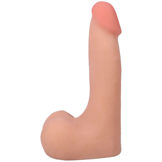 Фаллоимитатор с мошонкой, длина 17.8 см, ванильный Doc Johnson The Realistic Cock ULTRASKYN - 7 Inch with Balls Vanilla