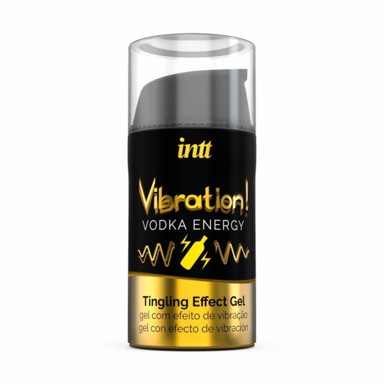 Рідкий вібратор із ароматом алкоголю Intt Vibration EXTRA GREEN Vodka, 15 ml