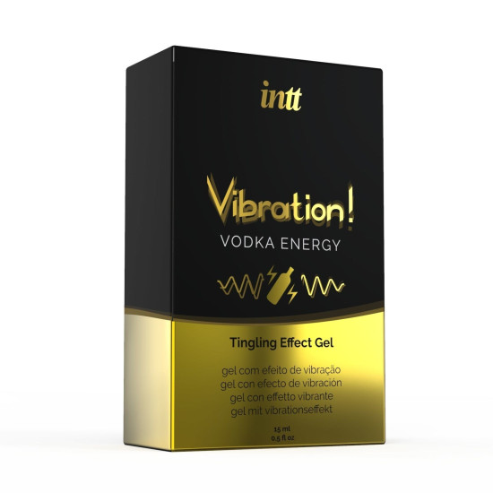 Рідкий вібратор із ароматом алкоголю Intt Vibration EXTRA GREEN Vodka, 15 ml