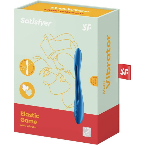 Универсальный гибкий вибратор для пар, темно-синий Satisfyer Elastic Game Dark Blue (мятая упаковка!!!)