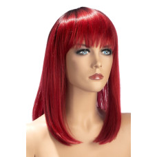 Перука середньої довжини, двоколірна червона World Wigs Elvira Mid-Length