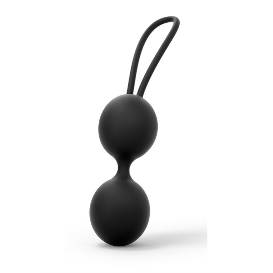 Вагінальні кульки, діаметр 3,6 см, вага 55 г, чорні Dorcel Dual Balls Black