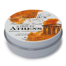 Масажна свічка з афродизіаками, аромат мускусу і пачулі Petits Joujoux Athens Musk and Patchouli, 43 ml