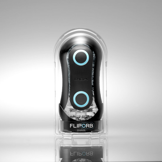Мастурбатор с изменяемым сжатием и стимулирующими шариками Tenga Flip Orb Strong Blue Rush