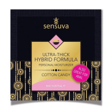 Пробник густой крем-смазки на гибридной основе со вкусом сладкой ваты Sensuva Ultra-Thick Hybrid Formula Cotton Candy, 6 ml