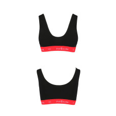Спортивный топ на широких бретелях, черный Passion PS003 Top Black, M