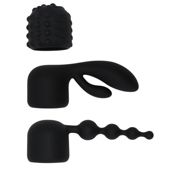 Вібромасажер wand з трьома насадками Pornhub Spell Wand Set