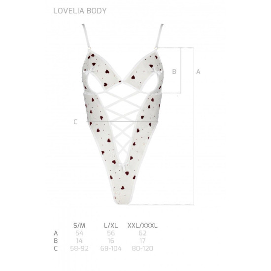 Боди, белое Lovelia Body White, L/XL