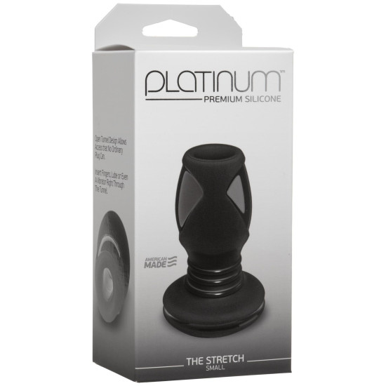 Анальний тунель, розмір Small, чорний Doc Johnson Platinum Premium Silicone The Stretch Small Black
