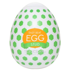 Мастурбатор-яйце з шестикутними виступами Tenga Egg Stud