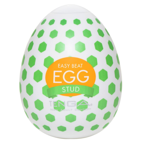 Мастурбатор-яйце з шестикутними виступами Tenga Egg Stud