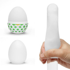 Мастурбатор-яйцо с шестиугольными выступами Tenga Egg Stud