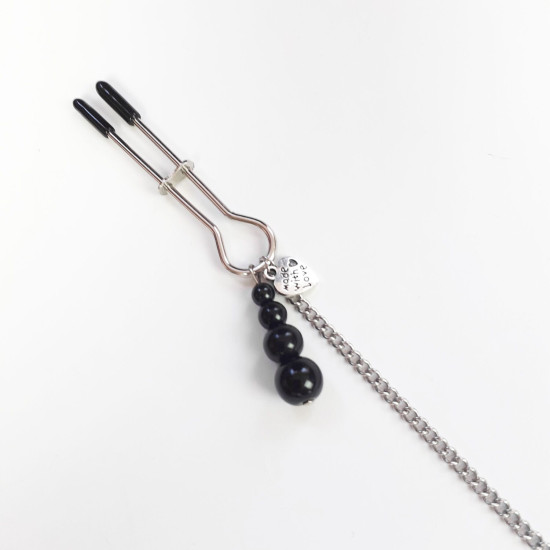 Зажимы для сосков и клитора Art of Sex Nipple and Clit Clamps Black Pearl