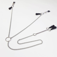 Затискачі для сосків і клітора Art of Sex Nipple and Clit Clamps Black Pearl