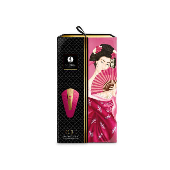 Клиторальный вибратор, малиновый Shunga Obi Raspberry