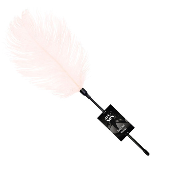 Щекоталка со страусиным пером, светло-розовая Art of Sex Feather Tickler Light Pink