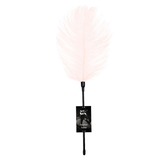 Щекоталка со страусиным пером, светло-розовая Art of Sex Feather Tickler Light Pink