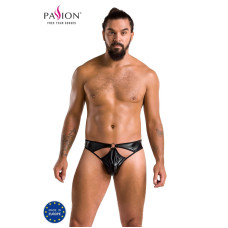 Мужские стринги под латекс, черные Passion 033 Thong Paul Black, S/M