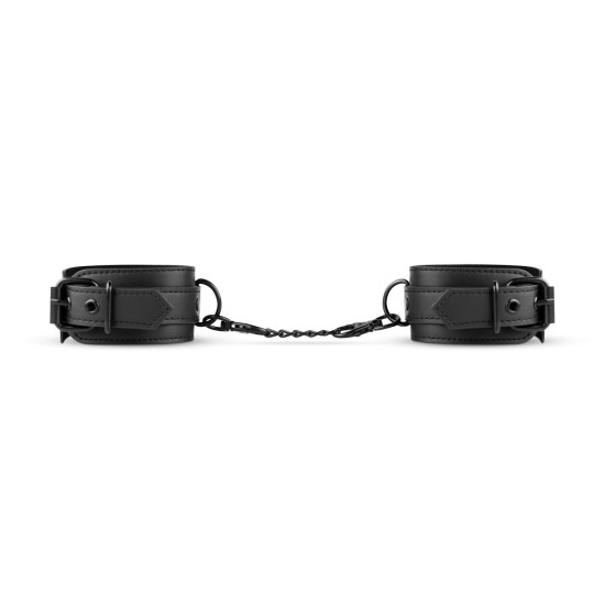 БДСМ наручники з екошкіри, чорні Bedroom Fantasies Handcuffs Black
