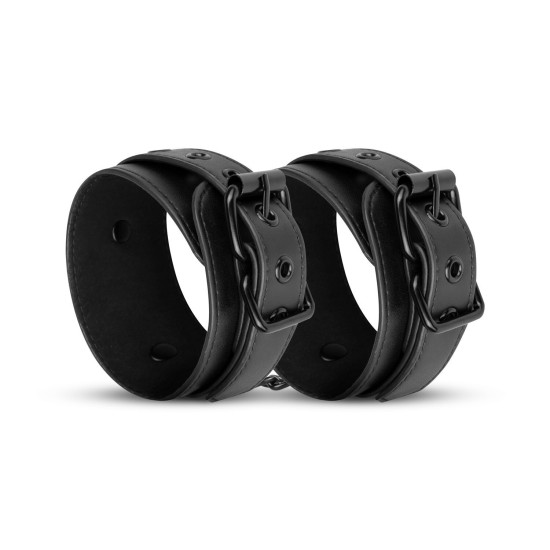 БДСМ наручники з екошкіри, чорні Bedroom Fantasies Handcuffs Black