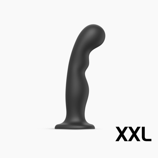 Насадка для страпона для стимуляції точки P&G, чорна Strap-On-Me Dildo Plug P&G Black, XXL