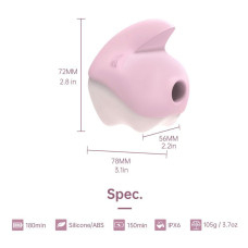 Вакуумный клиторальный стимулятор, розовый Magic Motion Unicorn Pink