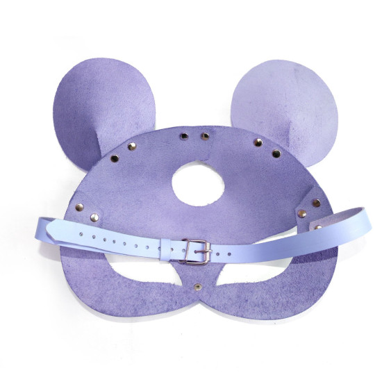 Шкіряна маска зайчика, лавандова Art of Sex Mouse Mask Lavender