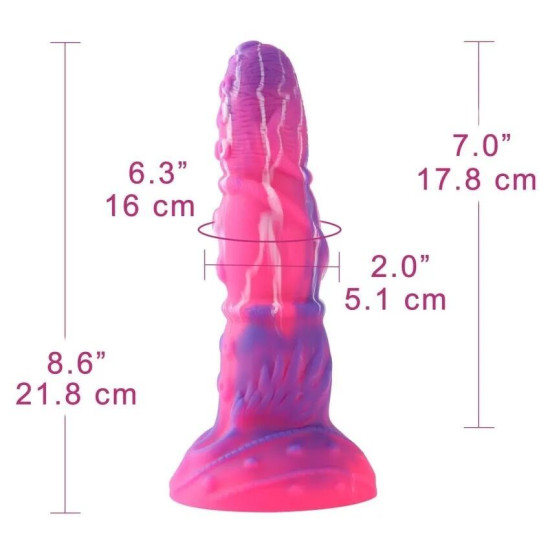 Силіконовий фалоімітатор у формі щупальця Hismith Silicone Tentacle Dildo Monster Series