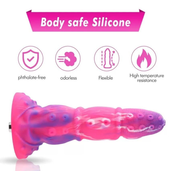 Силіконовий фалоімітатор у формі щупальця Hismith Silicone Tentacle Dildo Monster Series
