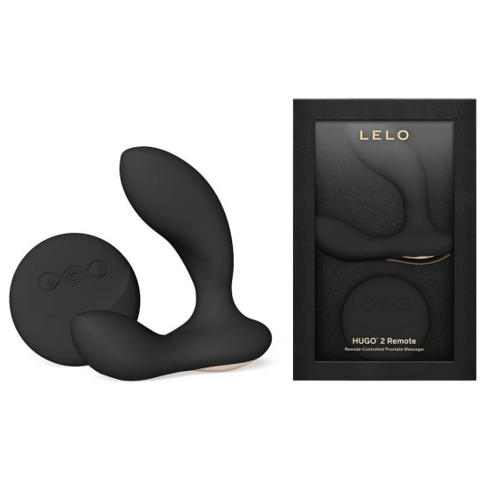 Массажёр простаты с пультом, чёрный LELO Hugo 2 Remote Black