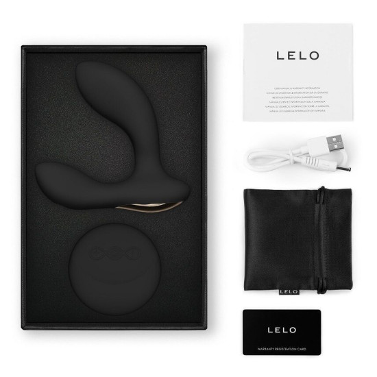 Массажёр простаты с пультом, чёрный LELO Hugo 2 Remote Black