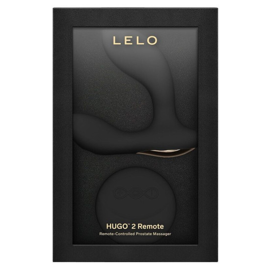 Массажёр простаты с пультом, чёрный LELO Hugo 2 Remote Black
