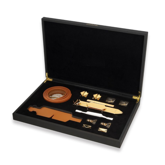 БДСМ-набор для игр и ударов, коричневый Lockink Teasing & Impact-Play Brown Set