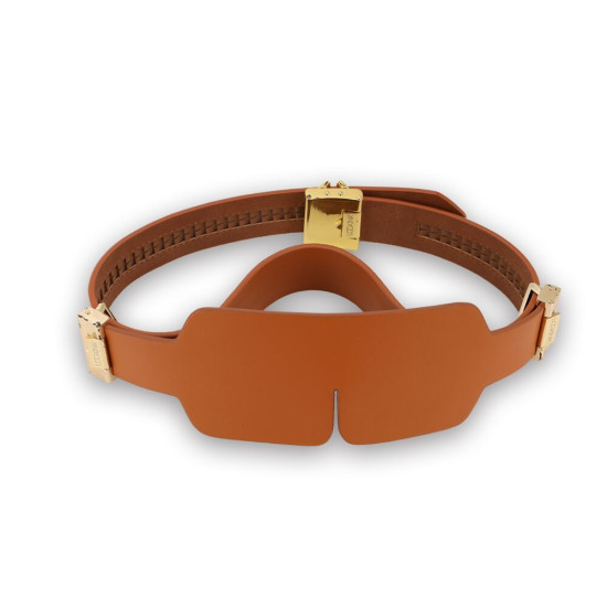 БДСМ-набор для игр и ударов, коричневый Lockink Teasing & Impact-Play Brown Set