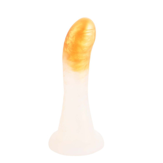 Страпон с золотым фаллоимитатором Lockink Sevanda Queen Sheba Strapon Golden Dildo