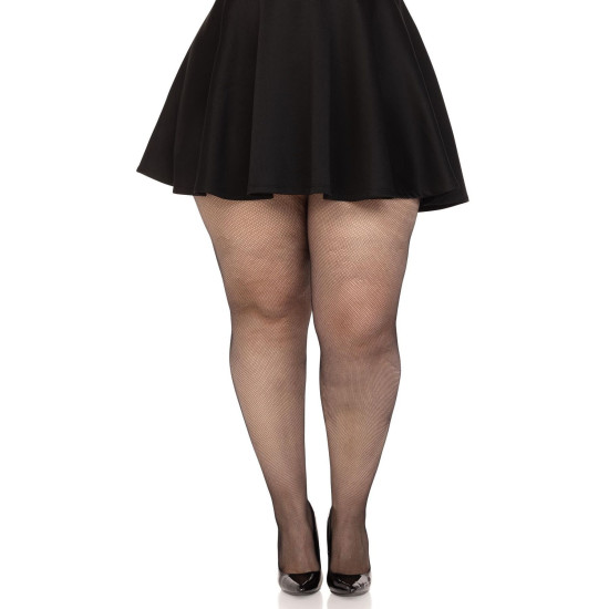Колготки из микросетки, черные Leg Avenue Spandex Micro Net Tights Black, 1X/2X