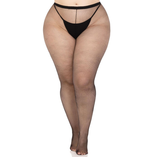 Колготки из микросетки, черные Leg Avenue Spandex Micro Net Tights Black, 1X/2X