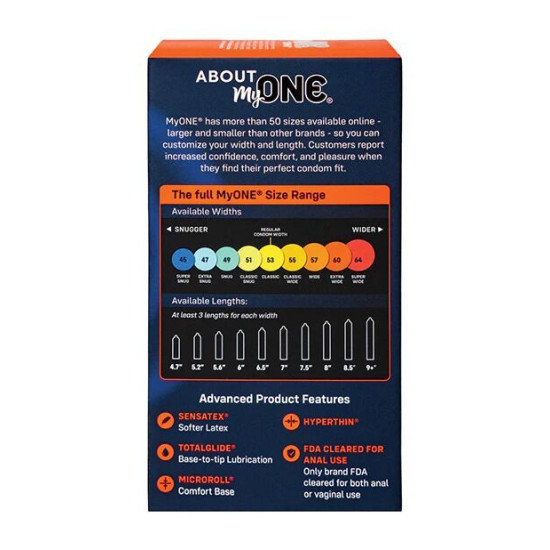 Презервативи в картонній коробці MyONE Extra Wide & Long, 10 шт