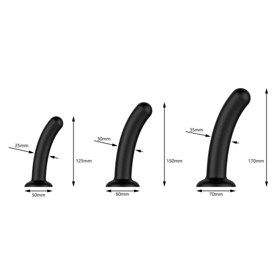 Набір ділдо (17 см, 15 см, 12,5 см) Nexus Dilating Set