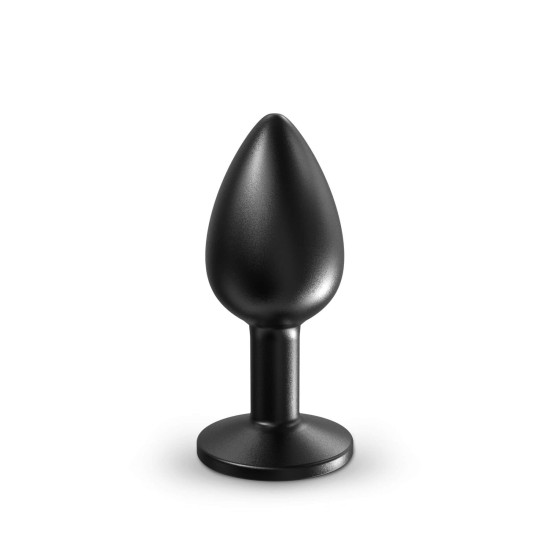 Металлическая анальная пробка, длина 7,1 см, диаметр 2,7 см, черная Dorcel Onix Plug, S