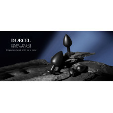 Металева анальна пробка, довжина 7,1 см, діаметр 2,7 см, чорна Dorcel Onix Plug, S