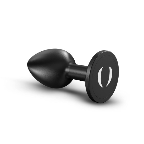 Металлическая анальная пробка, длина 7,1 см, диаметр 2,7 см, черная Dorcel Onix Plug, S